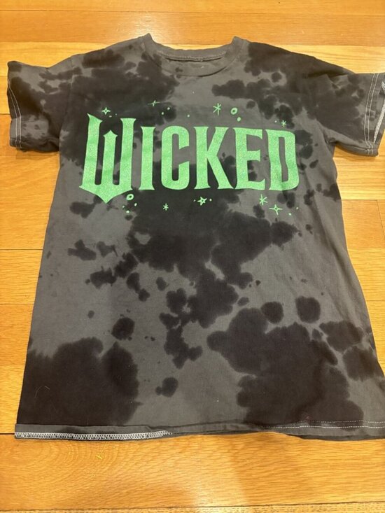 Wicked Tops - Wicked Size Small (S) Wicked Graphic Tee with Tie Dye Pattern